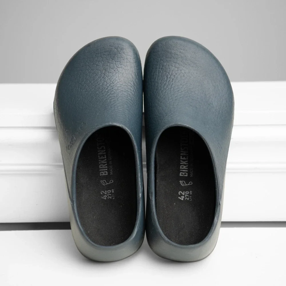 Birkenstock Clogs Super-Birki Navy Blue Polyurethane Minimalist Gorpcore Medical